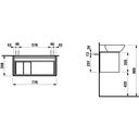 Laufen 425401 Ino One Drawer Vanity Unit White Matte 2