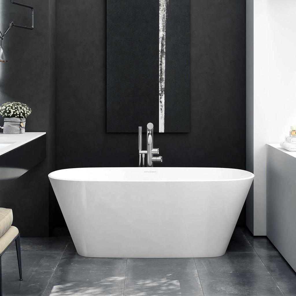 Victoria + Albert Vetralla Freestanding Tub No Overflow Standard White 1