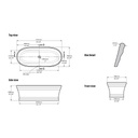 Victoria + Albert Worcester Freestanding Tub With Overflow Standard White 2