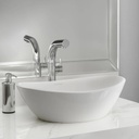 Victoria + Albert Amalfi 55 Rimless Countertop Bathroom Basin Standard White 1