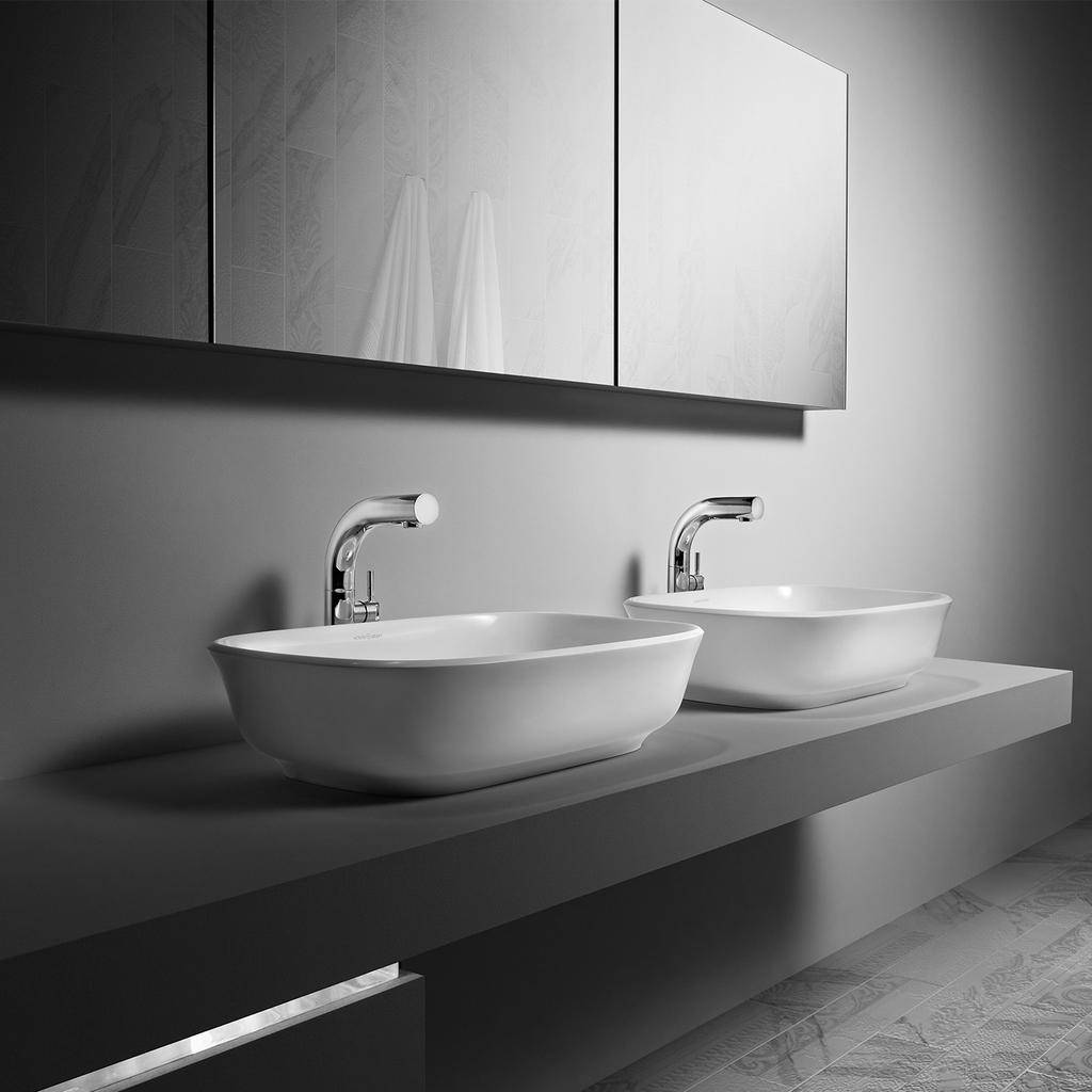 Victoria + Albert Amiata 60 Countertop Bathroom Basin Standard White 1