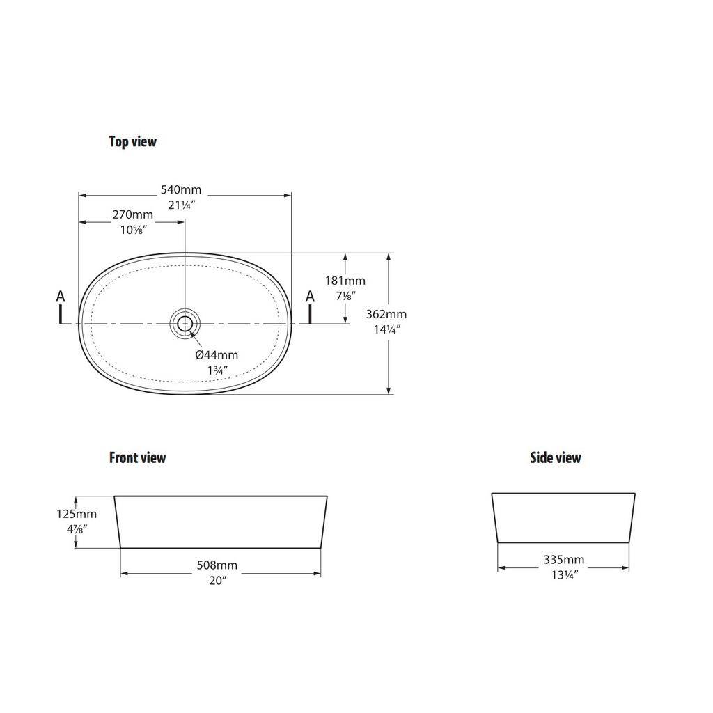Victoria + Albert IOS 54 Countertop Basin Standard White 2