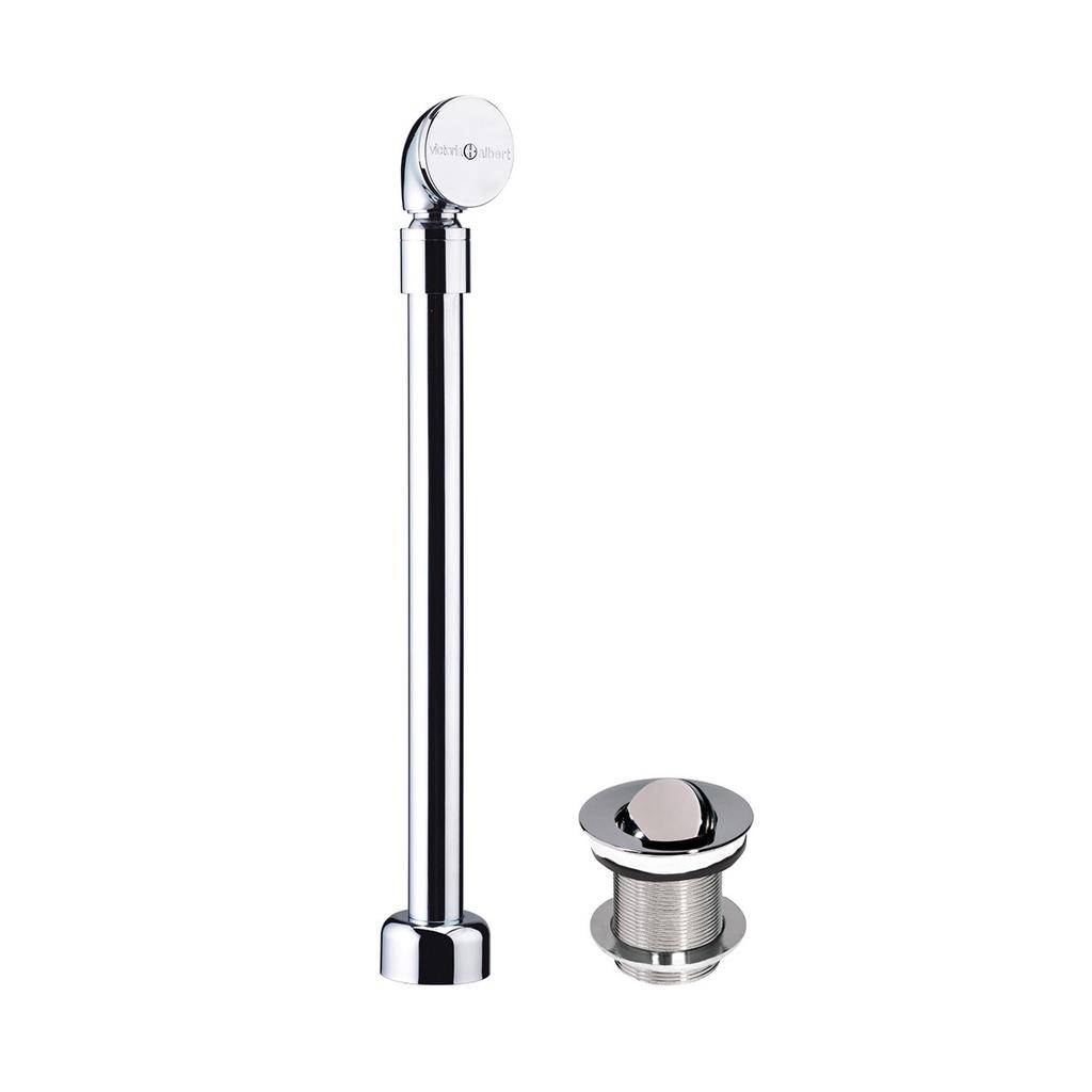 Victoria + Albert Kit 51 Bath Tub Drain With Subfloor Shoe Polished Chrome 1