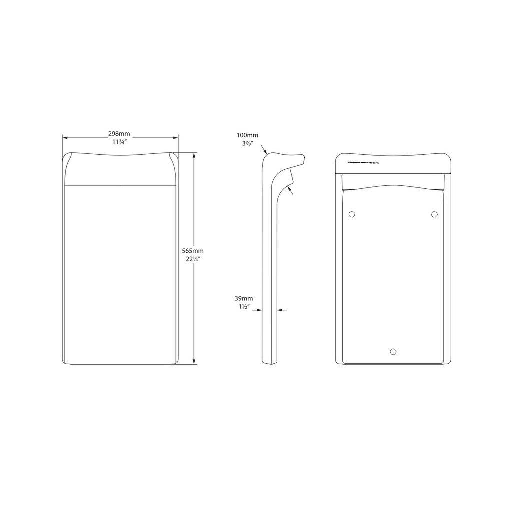Victoria + Albert Luxury Backrest For Edge And IOS Anthracite 4