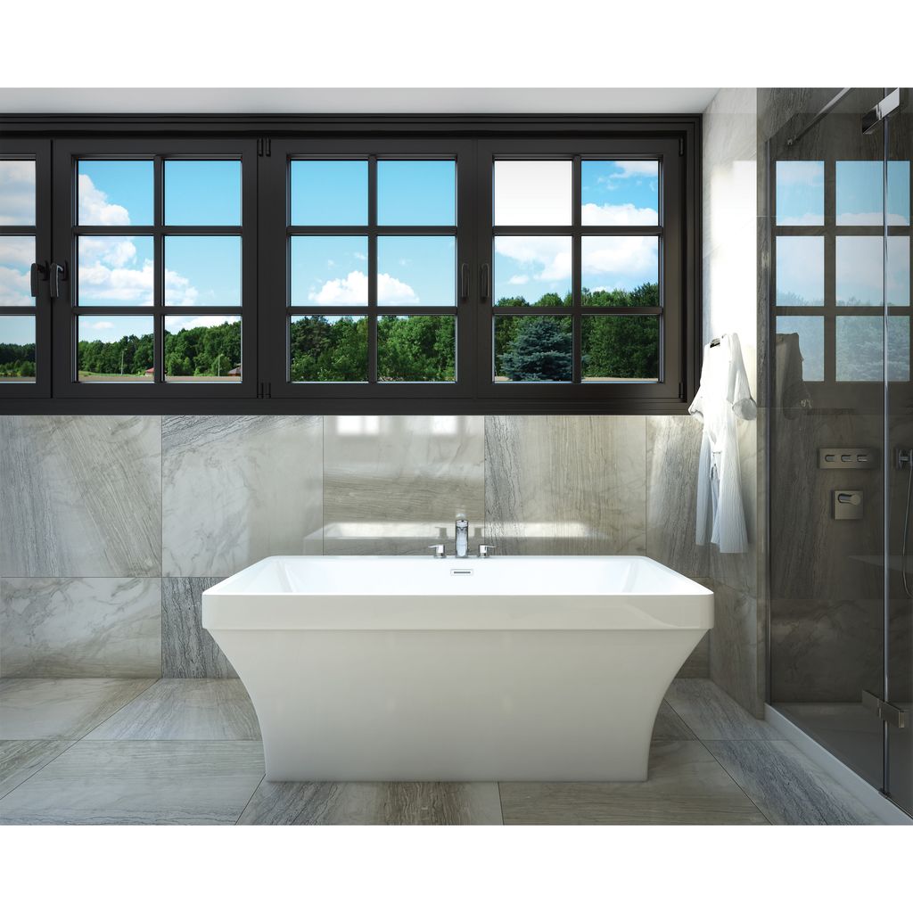 Mirolin CF2005 Cruz 60" x 33" Freestanding Tub 1