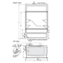 Mirolin PT516LR Parker 16 One Piece Tub Showers White 2
