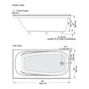 Mirolin GR6030 Gryphon Alcove Bath Left White 2