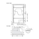 Mirolin SH43 Madison 4 Multi Shower Stall Left 2