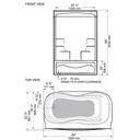 Mirolin TS5L Liberty Tub Shower White 2