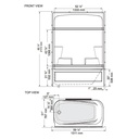 Mirolin KD53R Empire Tub Shower White 2
