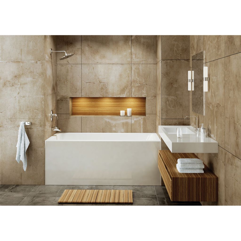 Mirolin BO62L/R Adora Skirted Bath White 1