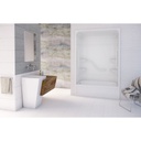Mirolin FPL13L/R Parker 16 Free Living Series Multi White Bars 1