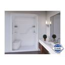 Mirolin FS5L/R Madison 5 Free Living Shower White Bars Without Seat 1