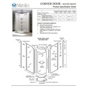 Mirolin 42NADPS Corner 42" Neo Angle Door Plain Silver 2