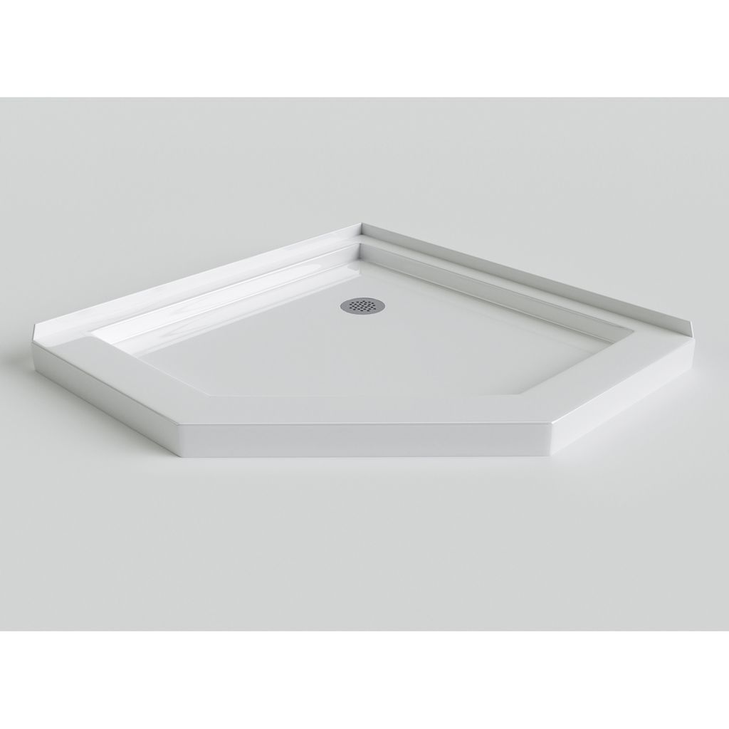 Mirolin SB38NA 38" Neo Angle Base White 1