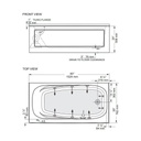 Mirolin PAS6030 Phoenix Skirted Whirlpool Side Foot Jets Left 2