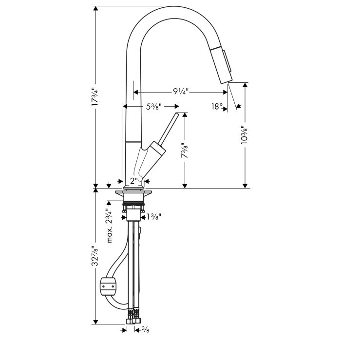 Hansgrohe 10821801 Axor Starck Higharc Kitchen Faucet Steel Optik 2