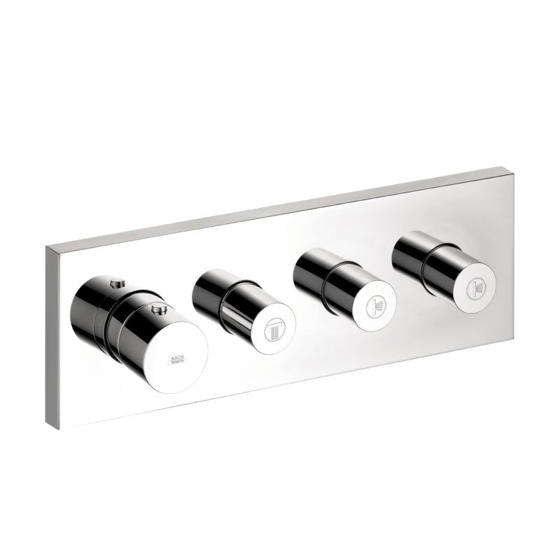 Hansgrohe 10751001 Axor ShowerCollection Thermostatic 3 Function Trim Module Chrome 1