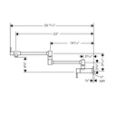 Hansgrohe 39834001 Axor Citterio Wall Mounted Potfiller Chrome 2