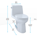 TOTO MS854114 Ultimate One Piece Elongated Toilet Cotton 4