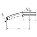 Hansgrohe 04073820 Croma E 100 3 Jet Handshower Brushed Nickel 2
