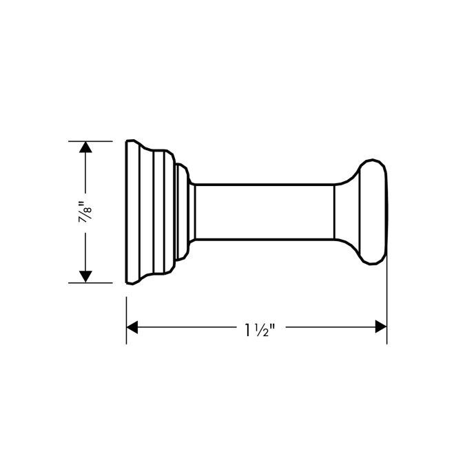Hansgrohe 42137830 Axor Montreux Hook Polished Nickel 2