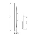 Hansgrohe 04201000 Commercial E Pressure Balance Trim Chrome 2
