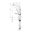 Hansgrohe 04509000 Metris Bar Kitchen Faucet Chrome 2