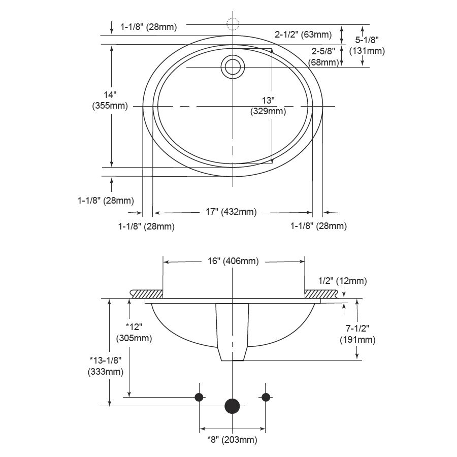TOTO LT569 17" x 14" Undercounter Lavatory 3