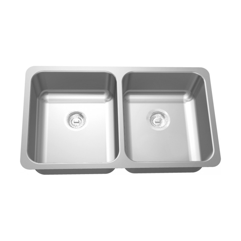Franke UCD6408P-1 Double Undermount Sink 18 Gauge Stainless Steel