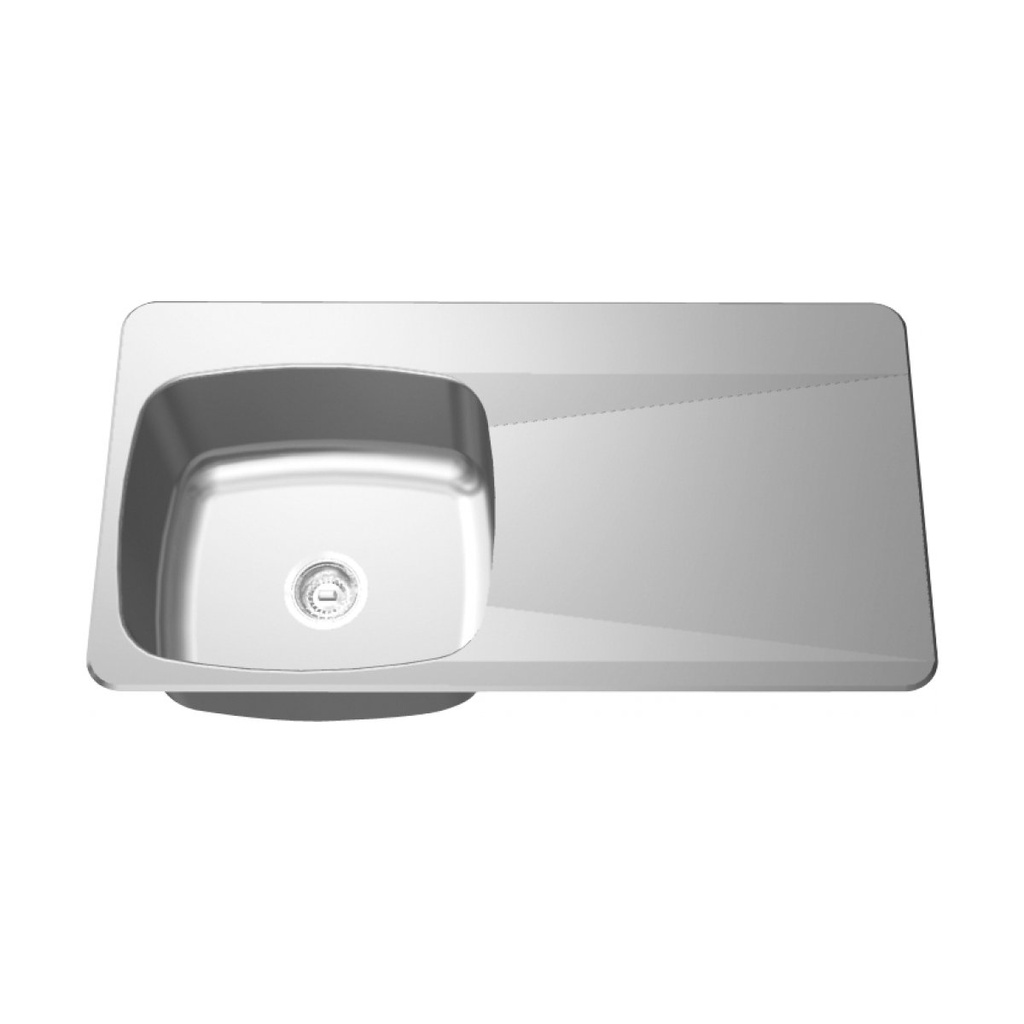 Franke LBSDBR6810P-1-1 Right Drainboard Single Sink Stainless
