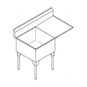 Franke SSL2418R-1 Service Series 14 Gauge Single Sink
