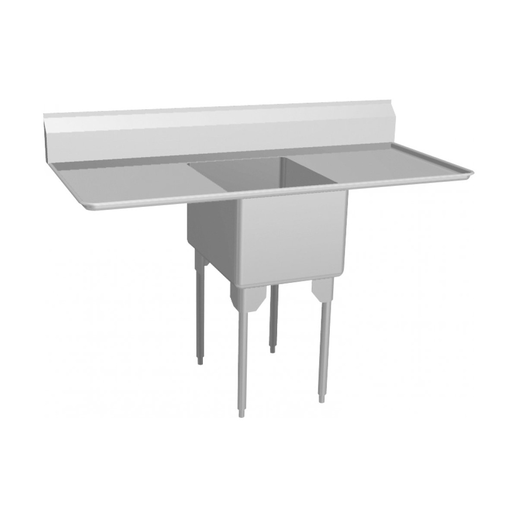 Franke RSL2418LR-1-2 Restaurant Series 16 Gauge Single Sink