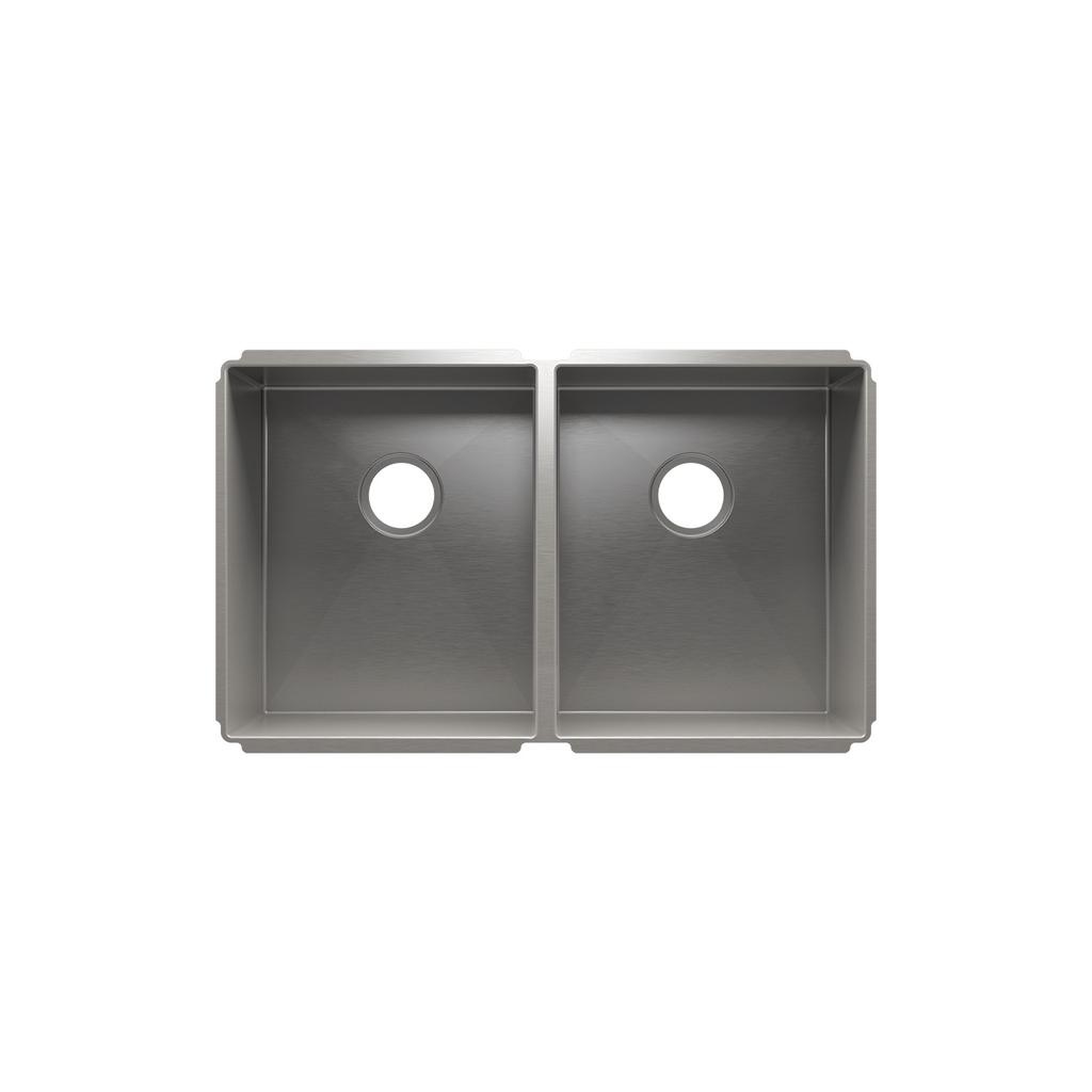 Julien 003949 J7 Sink Undermount Double L15X18X10 R15X18X10