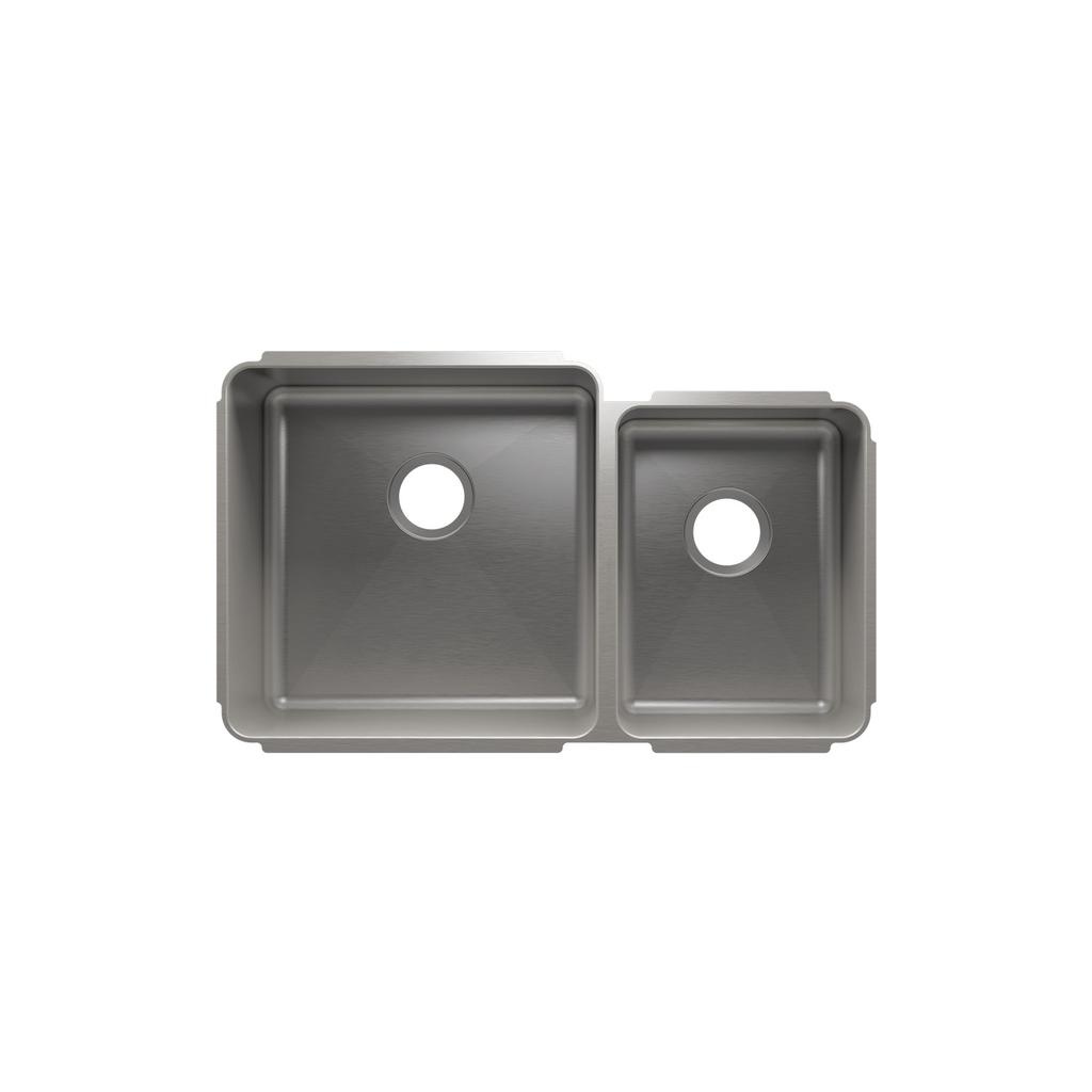 Julien 003233 Classic Sink Undermount Double L18X18X10 R12X16X8