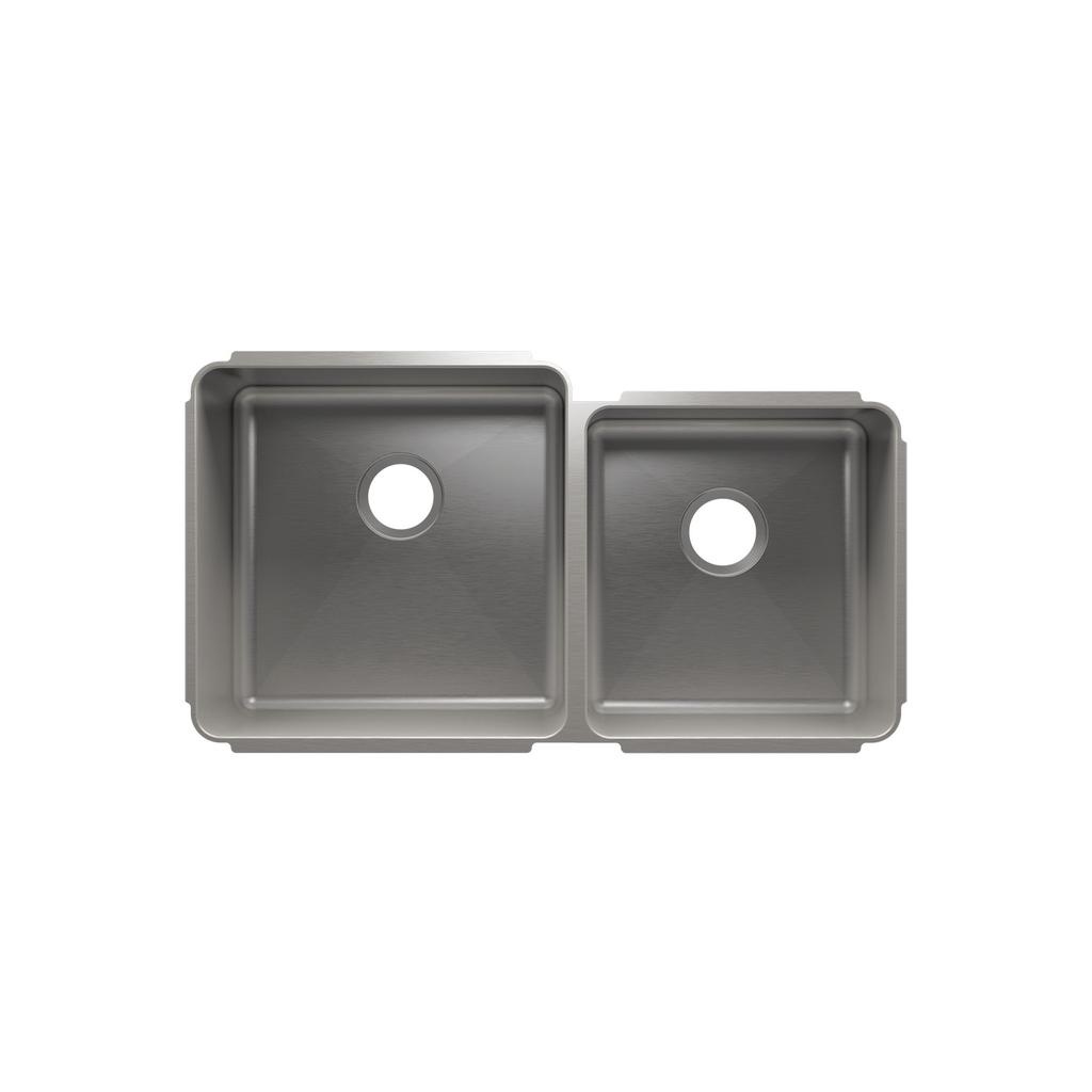 Julien 003236 Classic Sink Undermount Double L18X18X10 R15X16X8