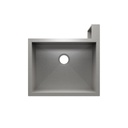 Julien 005301 Socialcorner Sink Undermount Flat Aprons Right Corner Single 23X18X10
