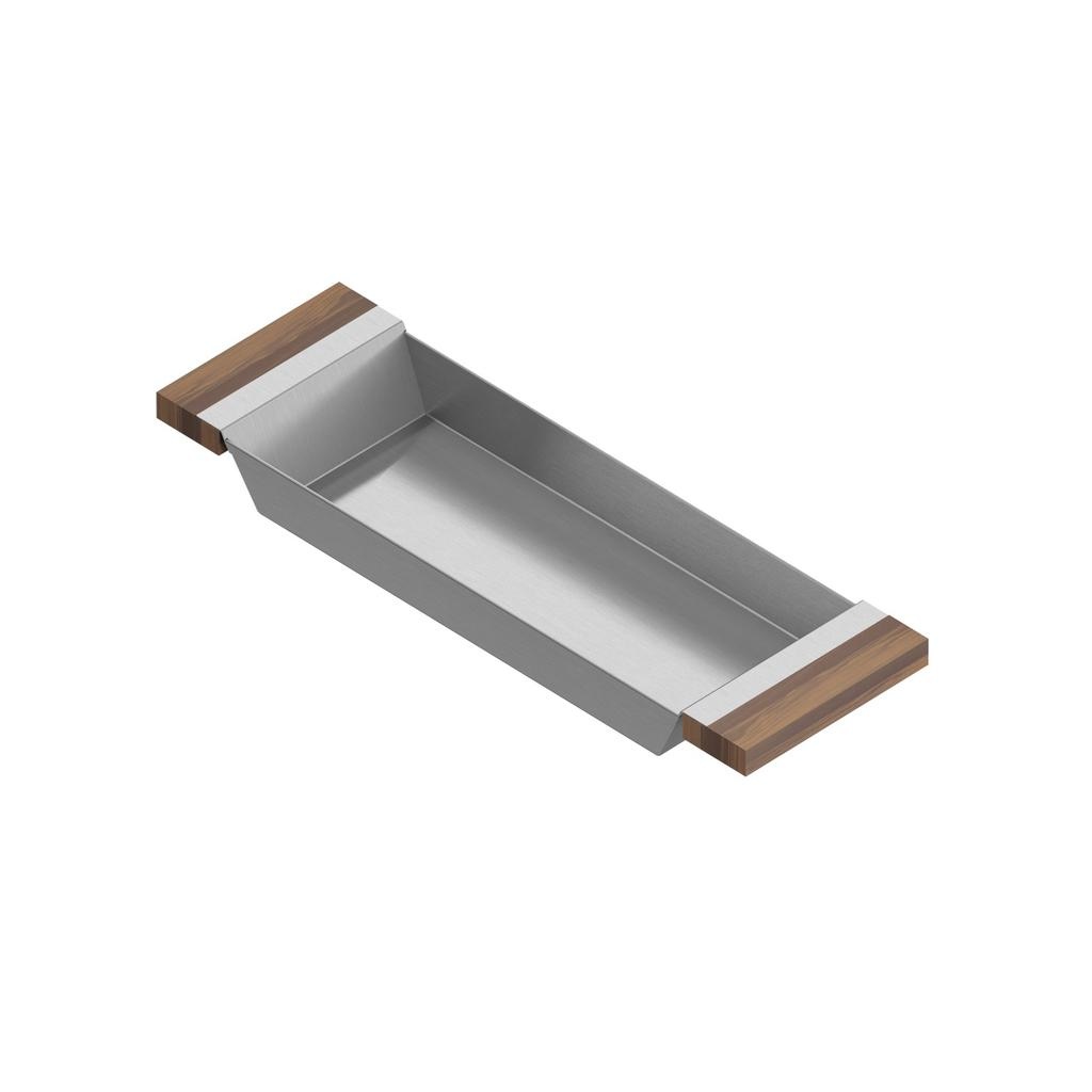 Julien 205222 Tray For 18 In Sink Walnut Handles 6X19X2-1/4