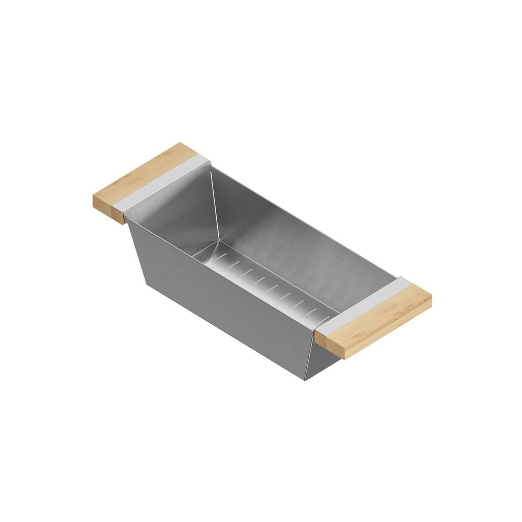 Julien 205323 Colander For 16In Sink Maple Handles 6X17X4-1/4
