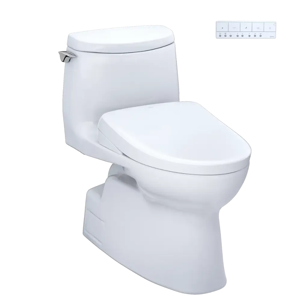 TOTO MW6144736CUFG#01 Carlyle II Washlet+ S7A One Piece Toilet Cotton