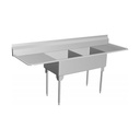 Franke WDL2448LR-1-2 World Class Series 14 Gauge Double Sink