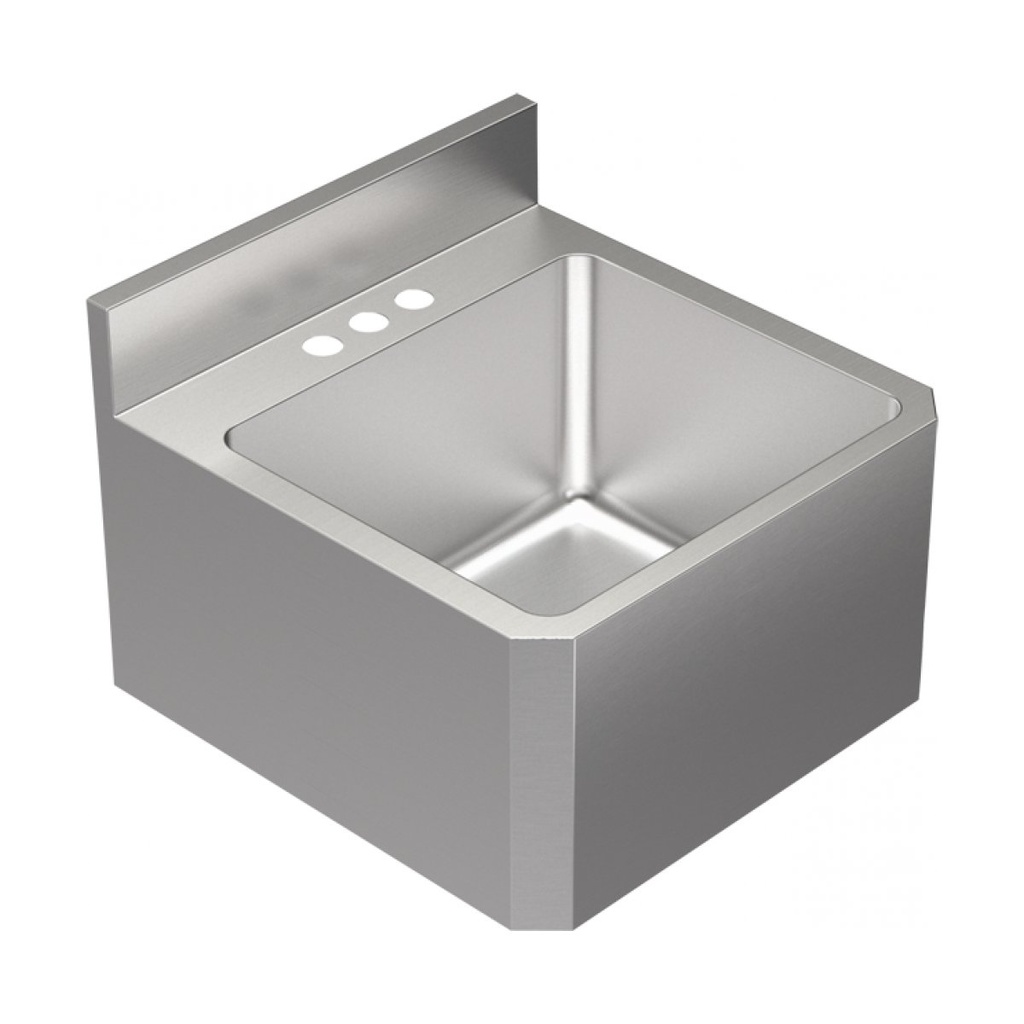 Franke WHBS181910-3-1 Wall Hung Wash Basin 1 Hole Stainless Steel