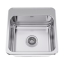 Franke LBS4607-316P-1 Topmount Single Sink With Ledge Stainless Steel