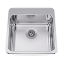 Franke LBS6808-316P-1-1 Topmount Single Sink With Ledge Stainless Steel