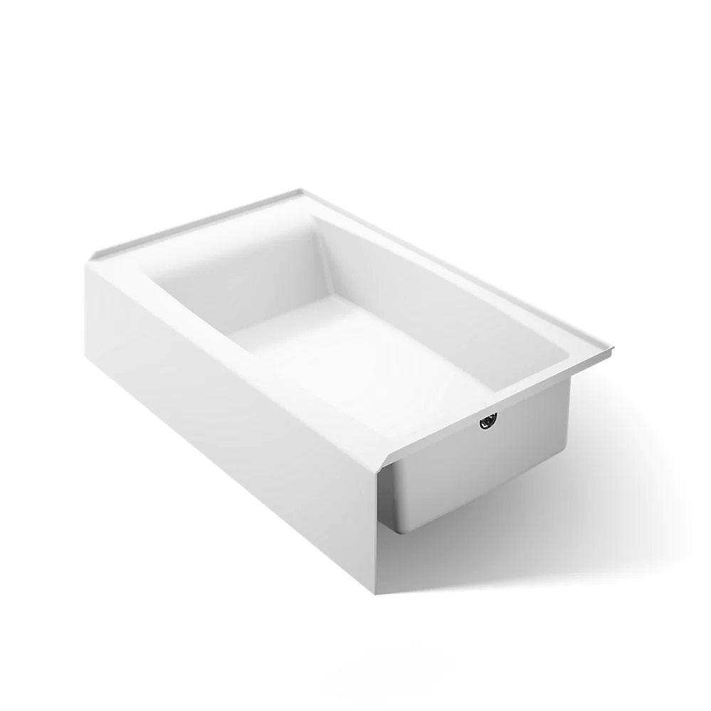 Kohler 26107-RA-0 Entity 60" x 36" Alcove Bath With Right Drain White