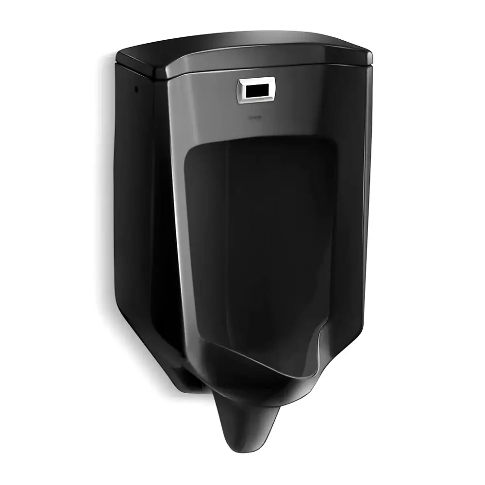 Kohler 32590-7 Bardon Wall Hung Rear Spud Touchless Urinal Black