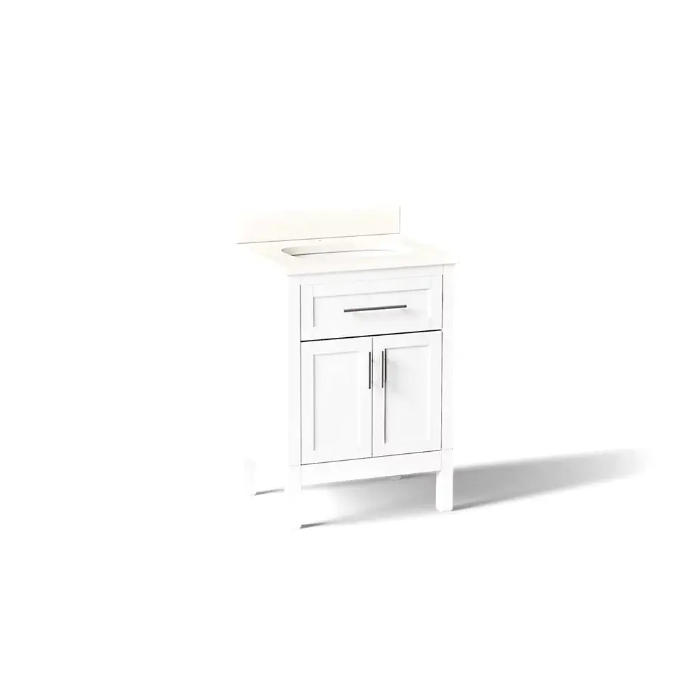 Kohler 39603-ASB-0 Hadron 24" Bathroom Vanity Cabinet With Sink White
