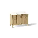 Kohler 39606-ASB-WEK Hadron 48" Bathroom Vanity Cabinet With Sink Light Oak