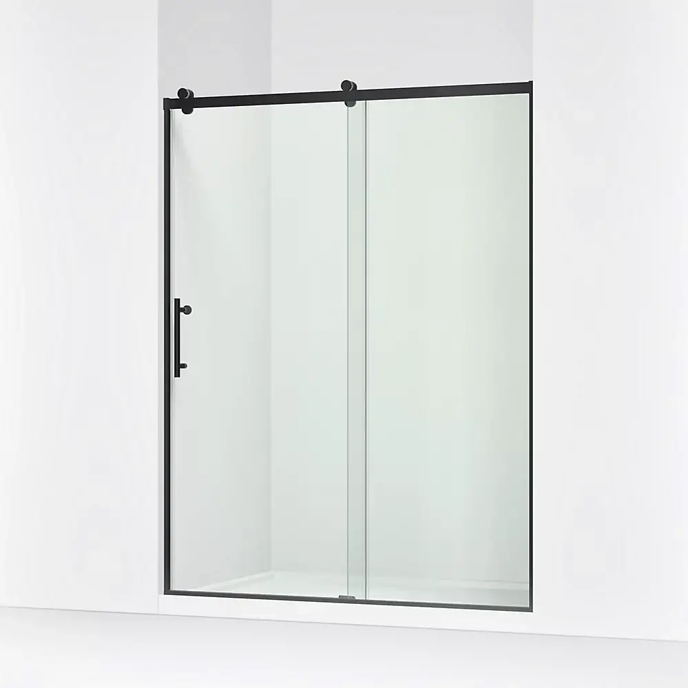 Kohler 709079-10L-BL Rely 77" H Sliding Glass Shower Door Matte Black