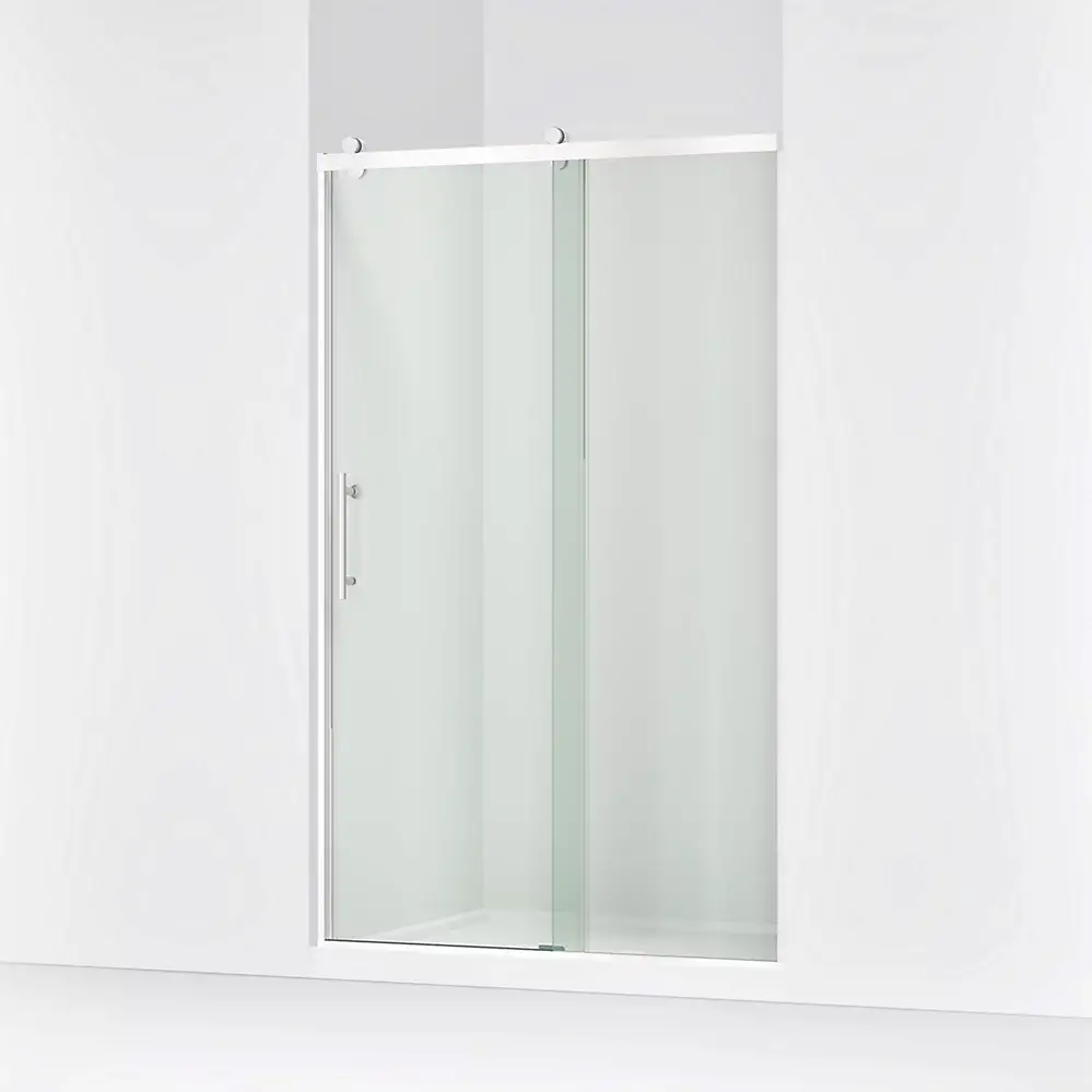Kohler 709080-10L-SHP Rely 77" H Sliding Glass Shower Door Bright Polished Silver